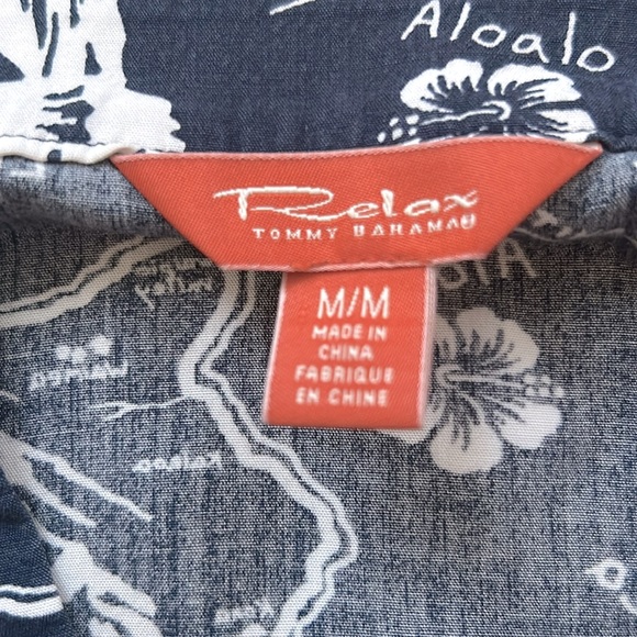 Tommy Bahama Relax 3/4 Sleeve Hawaiian Print Tunic Top Swimsuit Cover Up - Picture 4 of 5